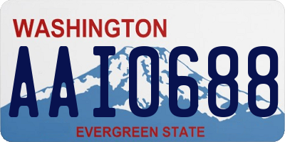 WA license plate AAI0688