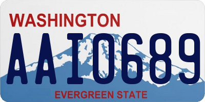 WA license plate AAI0689