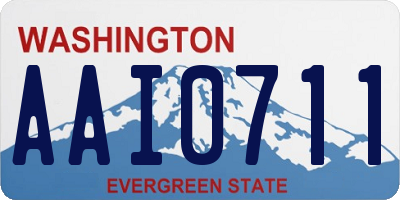 WA license plate AAI0711