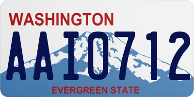 WA license plate AAI0712