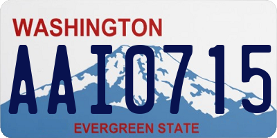 WA license plate AAI0715