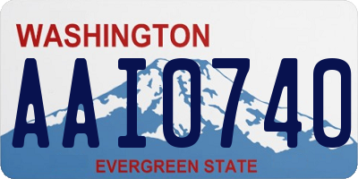 WA license plate AAI0740