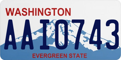 WA license plate AAI0743