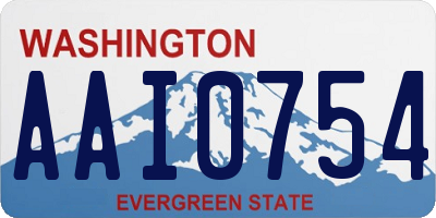 WA license plate AAI0754