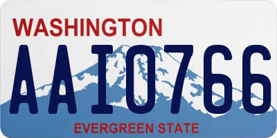 WA license plate AAI0766