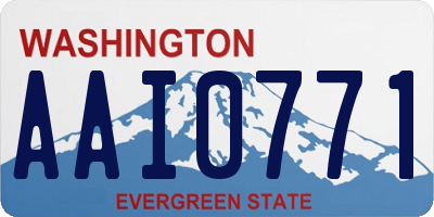 WA license plate AAI0771