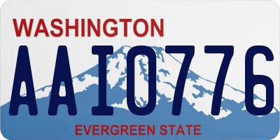 WA license plate AAI0776