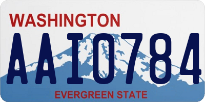 WA license plate AAI0784