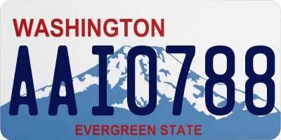 WA license plate AAI0788