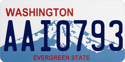 WA license plate AAI0793