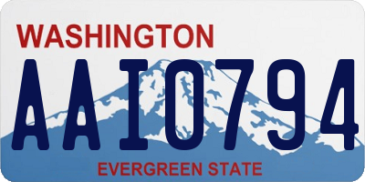 WA license plate AAI0794