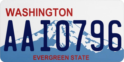 WA license plate AAI0796