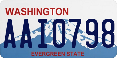 WA license plate AAI0798