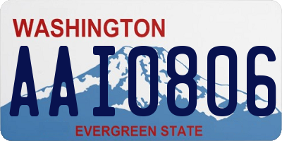WA license plate AAI0806
