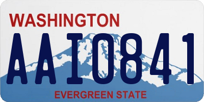 WA license plate AAI0841