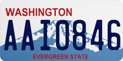 WA license plate AAI0846
