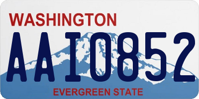 WA license plate AAI0852