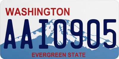 WA license plate AAI0905