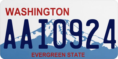 WA license plate AAI0924