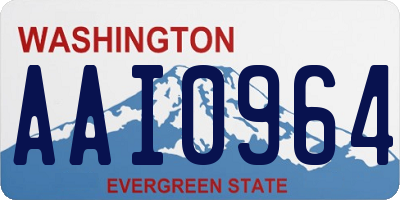 WA license plate AAI0964