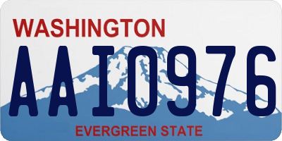 WA license plate AAI0976