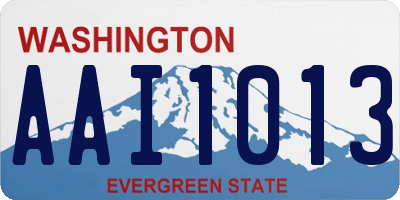 WA license plate AAI1013