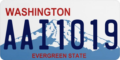 WA license plate AAI1019