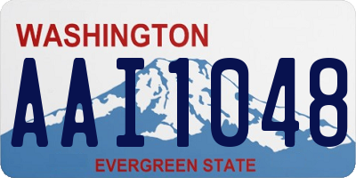 WA license plate AAI1048