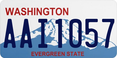 WA license plate AAI1057