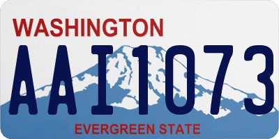 WA license plate AAI1073