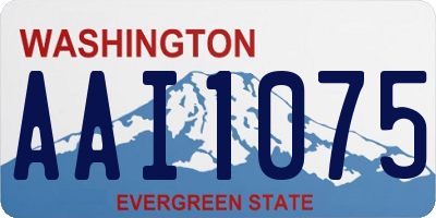 WA license plate AAI1075