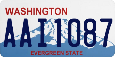 WA license plate AAI1087