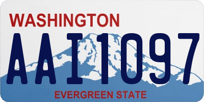 WA license plate AAI1097