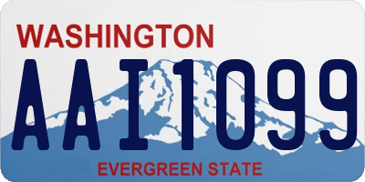 WA license plate AAI1099