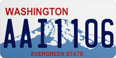 WA license plate AAI1106