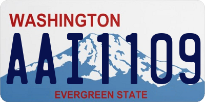 WA license plate AAI1109