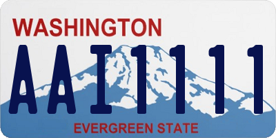 WA license plate AAI1111