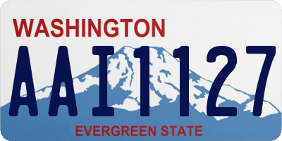 WA license plate AAI1127