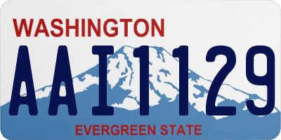 WA license plate AAI1129