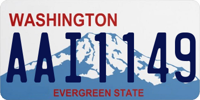 WA license plate AAI1149