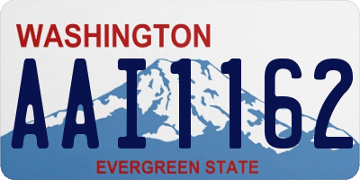 WA license plate AAI1162