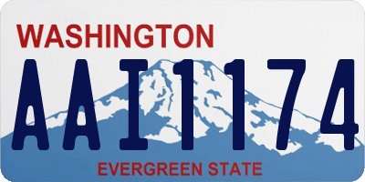WA license plate AAI1174