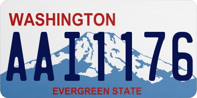 WA license plate AAI1176