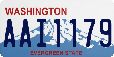 WA license plate AAI1179