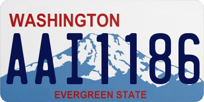 WA license plate AAI1186