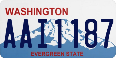WA license plate AAI1187