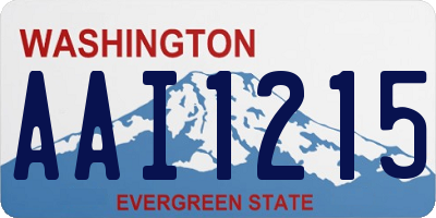 WA license plate AAI1215