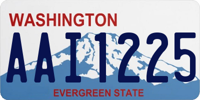 WA license plate AAI1225