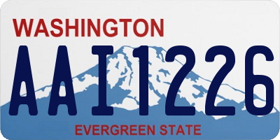 WA license plate AAI1226