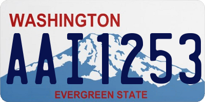 WA license plate AAI1253